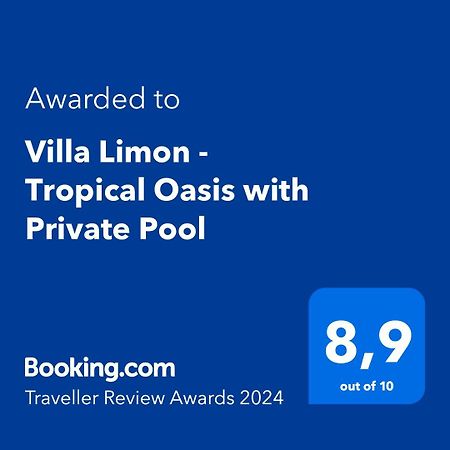 Villa Limon - Tropical Oasis With Private Pool Jávea Buitenkant foto